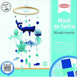 SET MOVIL DE FIELTRO ARTEL DECORATIVO MUNDO MARINO 20X68CMS