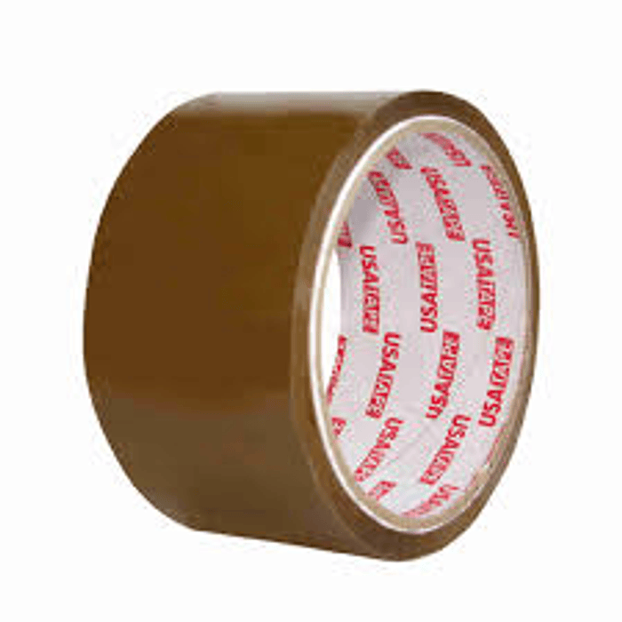 HUINCHA EMBALAJE USA TAPE 48 x 40 Mts CAFE (72 x Caja)