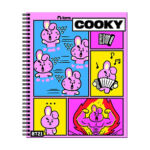 CUADERNO TORRE UNIV. 7mm 100 Hjs BT21  