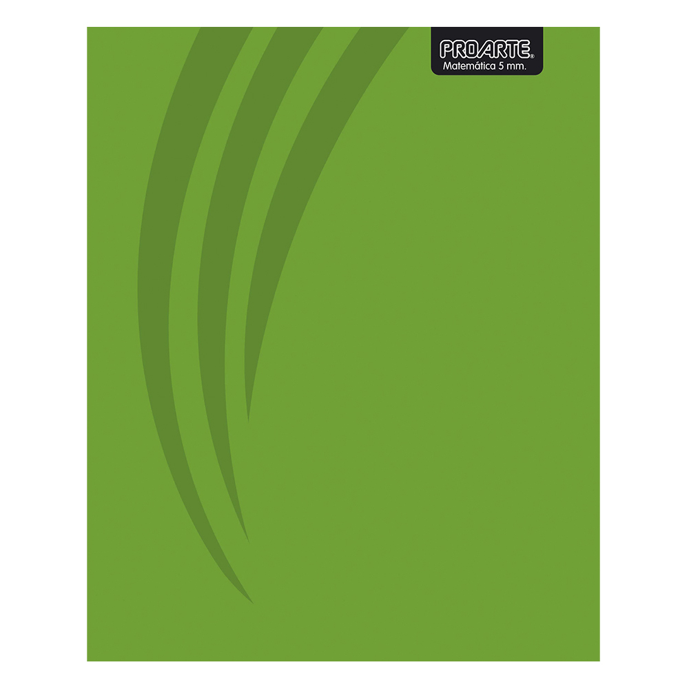 CUADERNO PROARTE UNIV. 5mm 100 Hjs  TAPA EXTRA DURA LISO  1