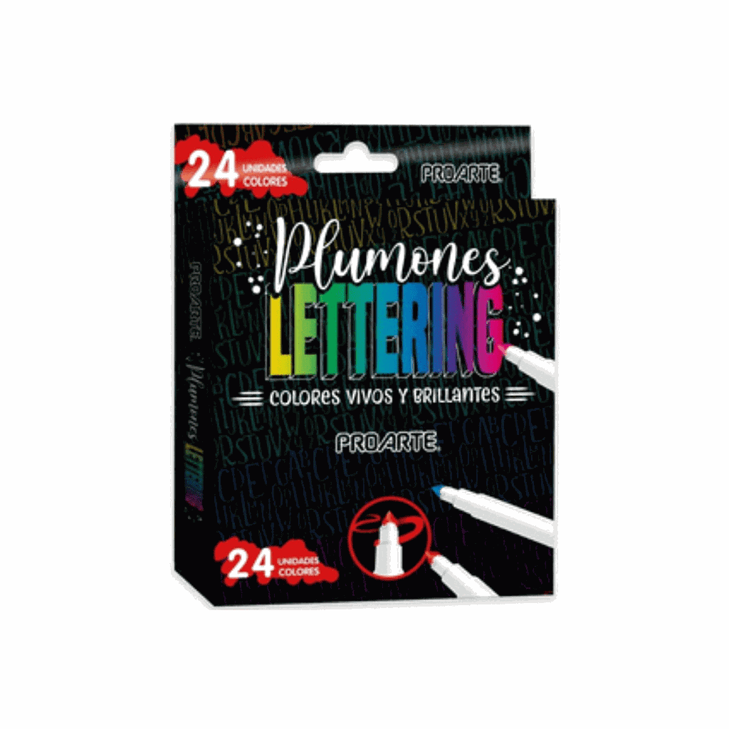 MARCADORES LETTERING PROARTE 24 UND 1