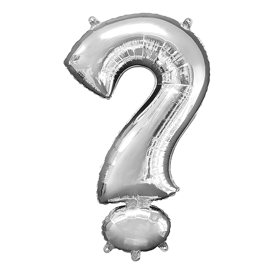 GLOBO GLAM SIGNO ? PLATEADO 80CMS. 1Unid. 1