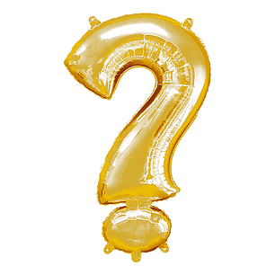 GLOBO GLAM SIGNO ? DORADO 80CMS. 1UNID.