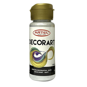 PINTURA DECORART ARTEL 60 ml PLATA Nº 95