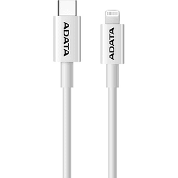 CABLE ADATA USB C A LIGHTNING BLANCO 1MT