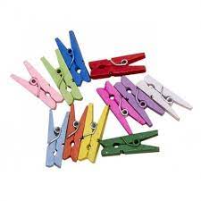 PINZA MADERA 30 UNIDADES SURTIDAS 1