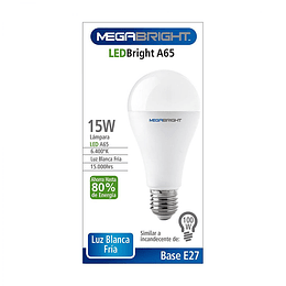 AMPOLLETA LED MEGABRIGHT 15W LUZ FRIA