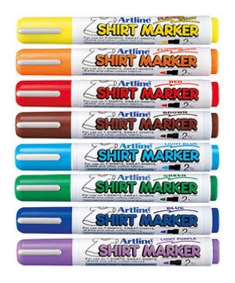 SET MARCADORES DE ROPA ARTLINE 2.0mm 6 COLORES 1