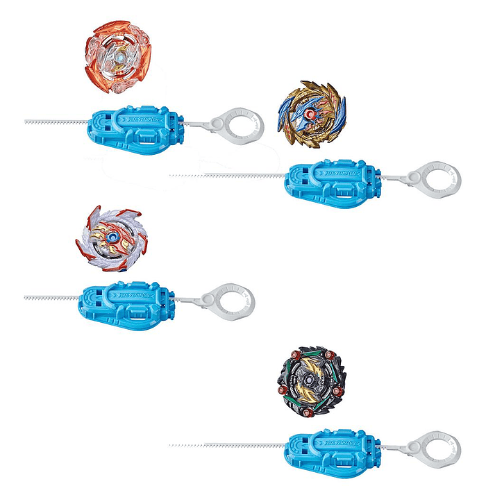 PACK JUEGO ARRANQUE BEYBLADE SPEEDSTORM STARTER +8