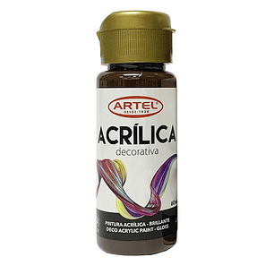 PINTURA ACRILICA ARTEL 60ml DECO CHOCOLATE OSCURO N° 601