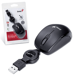 MINI MOUSE GENIUS RETRACTIL MICRO TRAVELER NEGRO