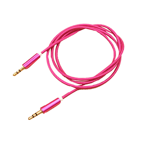 CABLE AUXILIAR GENERAL ELECTRIC 0.9 MTS PLUG 3.5MM ROSADO 