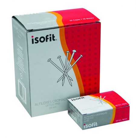 ALFILERES ISOFIT CAJA 50 UND. 28mm ( CH ) 1