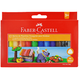 PLASTICINA FABER 12 COLORES