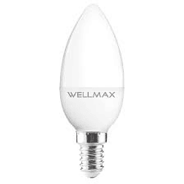 AMPOLLETA LED WELLMAX 6W VELA LUZ CALIDA