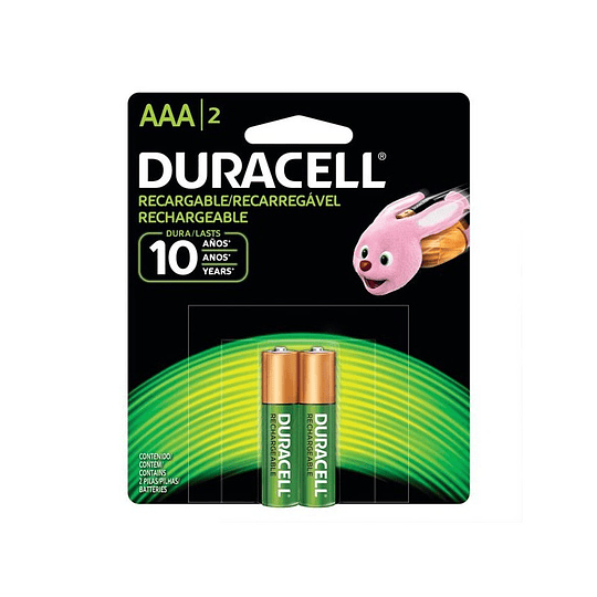 PILAS RECARGABLE DURACELL BLISTER AAAX2 900MAH