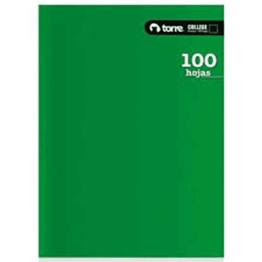 CUADERNO TORRE COLLEGE CROQUIS 100 Hjs LISO