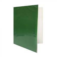 CARPETA PLASTIFICADA COLOR VERDE OSCURA ( CH ) 1