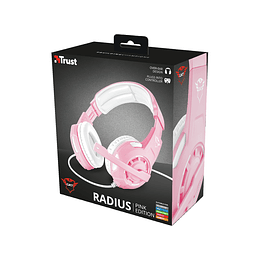 AUDIFONOS HEADSET TRUST RADIUS GXT 310P PINK PC/PS4/XBOX