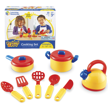 SET DE COCINA PLASTICOS 10 PZS. (LER-9155) 3+ 1