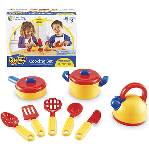 SET DE COCINA PLASTICOS 10 PZS. (LER-9155) 3+