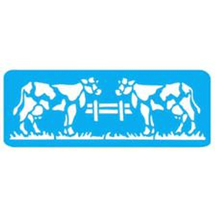 STENCIL ACRILEX 33X14 CMS. COUNTRY VACAS