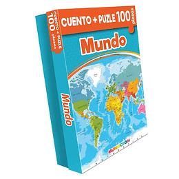 CUENTO + PUZZLE MUNDICROM MUNDO (100 PIEZAS)
