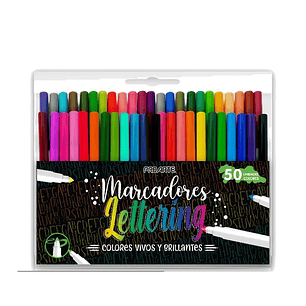 MARCADORES PROARTE  LETTERING 50 COLORES