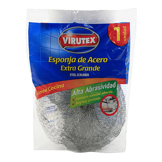 ESPONJA ACERO EXTRA GRANDE VIRUTEX