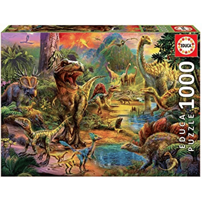 PUZZLE 1000 PIEZAS TIERRA DE DINOSAURIOS +14