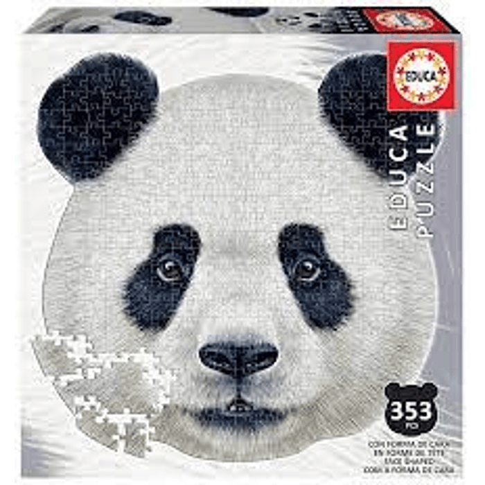 PUZZLE 353 PIEZAS FORMA CARA PANDA +8