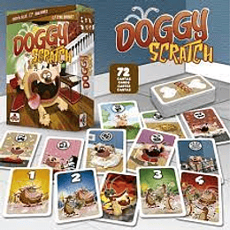 JUEGO DE CARTAS DOGGY SCRATCH 72 CARTAS +8