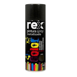 PINTURA SPRAY REX METALICA NEGRO 400ML