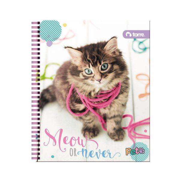 CUADERNO TORRE UNIV. 7mm 100 Hjs ANIMAL PETS 