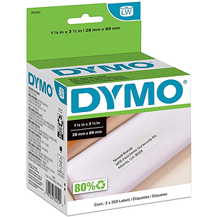 ETIQUETA DYMO LW TURBO PARA DIRECCION 89 x 28 (30252)