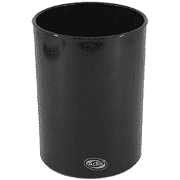 PORTA LAPIZ SEMI CUADRADO ADIX PLASTICO NEGRO