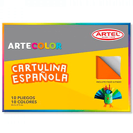 ESTUCHE DE CARTULINA ESPAÑOLA ARTEL 10 PLIEGOS 26.5 X 37.5 CM