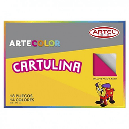 ESTUCHE DE CARTULINA ARTEL 26 x 37 Cms 18 Pliegos