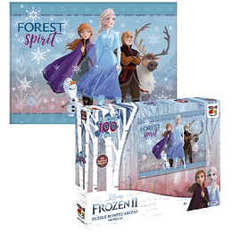 PUZZLE 100 PIEZAS FROZEN II GLITTER 4+  52X32CMS. ADP-21650-FR