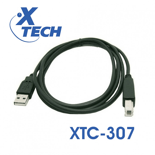 CABLE USB XTECH XTC307 TIPO A IMPRESORA 1.8M