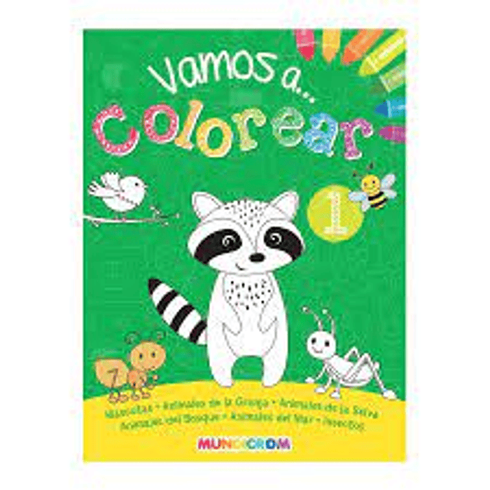 LIBRO VAMOS A COLOREAR 1 MUNDICROM