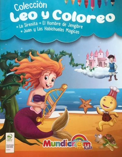 LIBRO LEO Y COLOREO LA SIRENITA 1