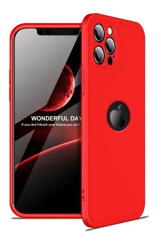 CARCASA GKK 360° IPHONE 12 PRO MAX ROJA 1