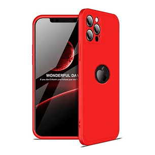 CARCASA GKK 360° IPHONE 12 PRO MAX ROJA