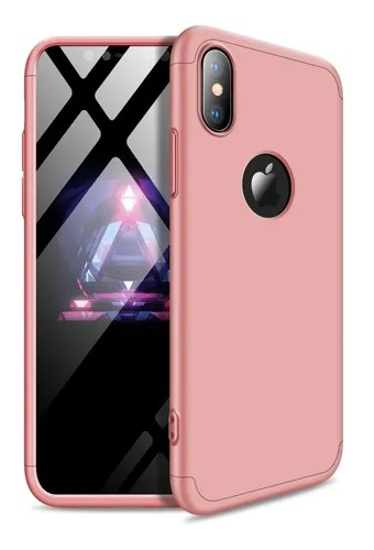 CARCASA GKK 360° IPHONE XS MAX ROSADA 1