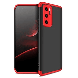 CARCASA GKK 360° HUAWEI P40 PRO ROJA CON NEGRO