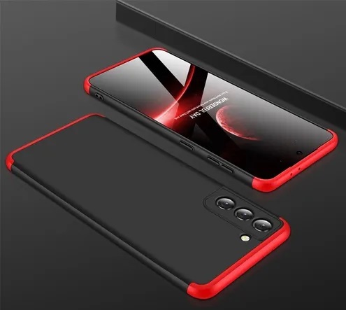 CARCASA GKK 360° SAMSUNG S21 PLUS ROJA CON NEGRO 1