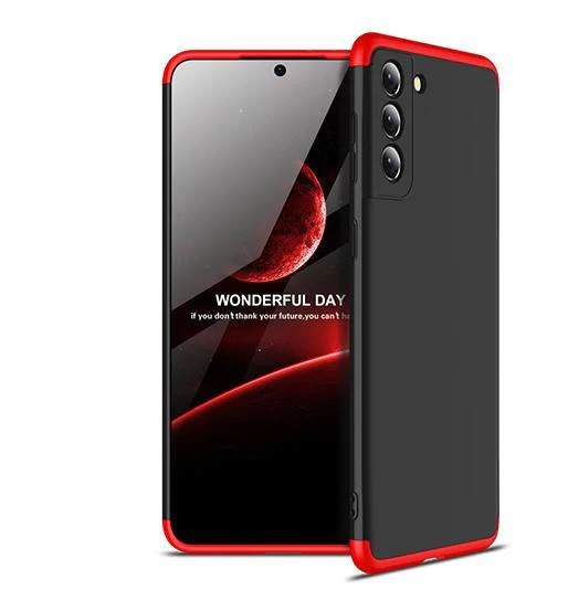 CARCASA GKK 360° SAMSUNG S21 ROJA CON NEGRO 1