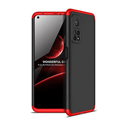 CARCASA GKK 360° XIAOMI 10T/10T PRO ROJA CON NEGRO