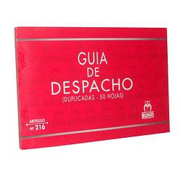 GUIA DE DESPACHO DUPLICADO. ART-216